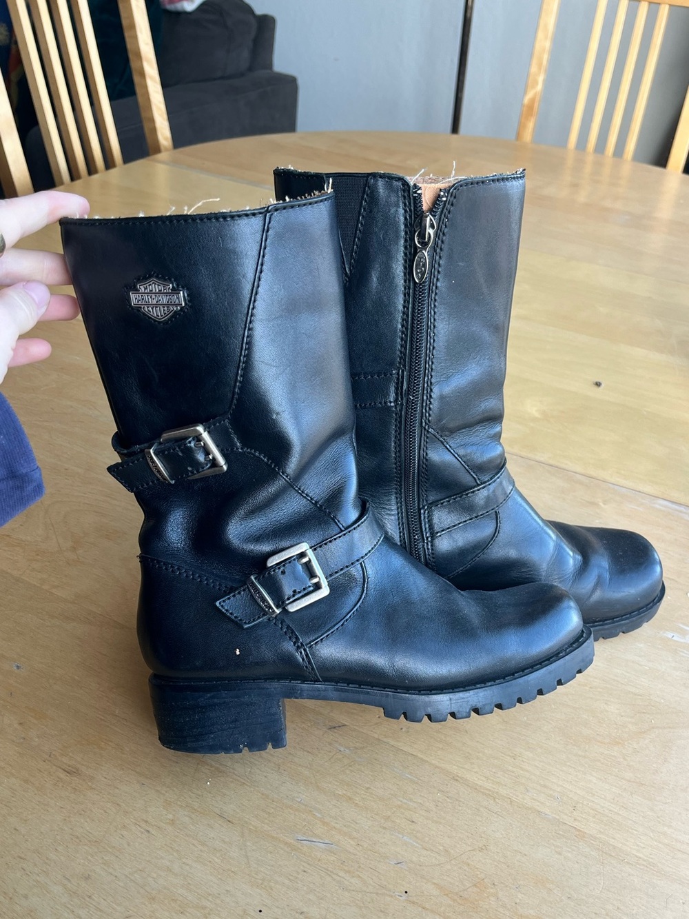 Harley-Davidson Black Leather Boots